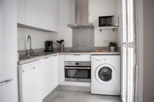 Kuchyňa alebo kuchynka v ubytovaní Apartamento Mendoza
