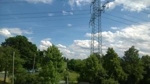 a tower on top of trees with a blue sky at Gäste Monteurzimmer Haus Südstadt in Solingen