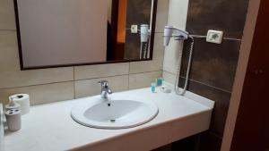 Koupelna v ubytování Hotel Livia