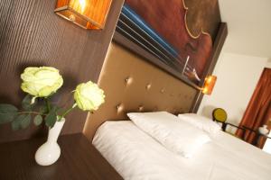 Letto o letti in una camera di Hotel Medemblik