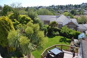 an aerial view of a house with a yard at The Sandpiper Guest House in Torquay