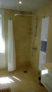 Phòng tắm tại Moselundgaard B/B og Hestehotel