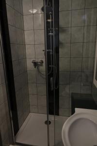 Kúpeľňa v ubytovaní Mesteri Apartman
