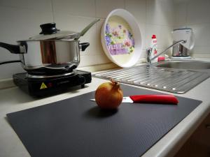 Köök või kööginurk majutusasutuses JI Apartment