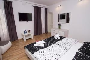 Posteľ alebo postele v izbe v ubytovaní Apartment Sabioncello