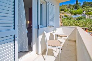 Balkón nebo terasa v ubytování Violeta Hvar