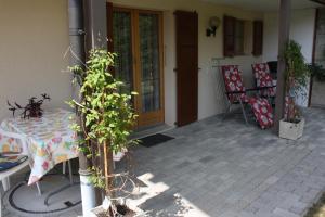 Balkón nebo terasa v ubytování Chalet Protea
