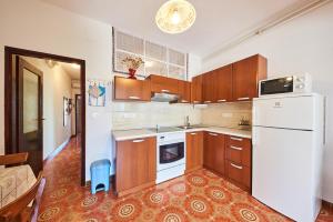 Kuchyň nebo kuchyňský kout v ubytování Apartment Erika