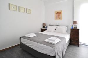 Posteľ alebo postele v izbe v ubytovaní Plaka Elegant Apartment