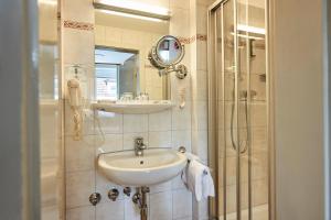 Koupelna v ubytování Hotel Garni Bodensee