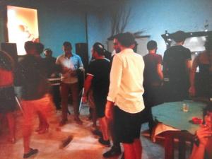 a group of people standing in a room at b&b L`Oasi in Casal Velino +80 photos