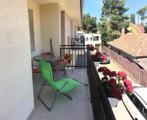 Balkón alebo terasa v ubytovaní Wellness Apartman