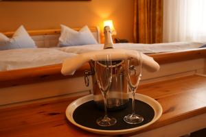 Postel nebo postele na pokoji v ubytování Hotel Stadt Soest