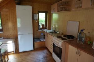 Köök või kööginurk majutusasutuses Vecmuižas