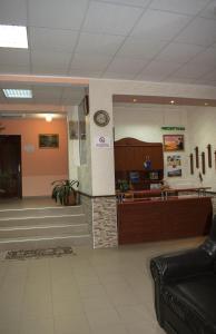 a lobby of a hospital with a waiting room at Hotel Romantic in Byala