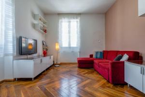 TV a/nebo společenská místnost v ubytování Beach Apartment Lana