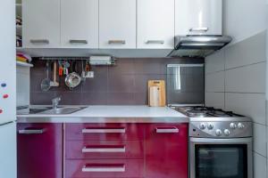 Kuchyň nebo kuchyňský kout v ubytování Beach Apartment Lana