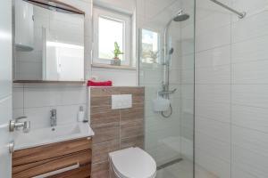 Koupelna v ubytování Apartments Radica