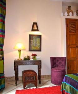 Ein Sitzbereich in der Unterkunft Riad Rabahsadia