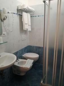 Koupelna v ubytování Hotel Atlas