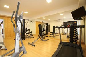 Fitness centrum a/nebo fitness zařízení v ubytování Hotel d'Or