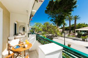 A balcony or terrace at Trefon Hotel Apartments and Family Suites