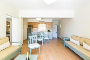 A kitchen or kitchenette at Trefon Hotel Apartments and Family Suites