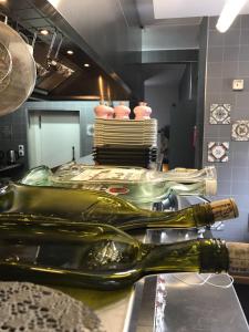 A kitchen or kitchenette at Boutique-Hôtel Chez Jan