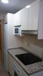 Kuchyň nebo kuchyňský kout v ubytování Apartamento el Torreón