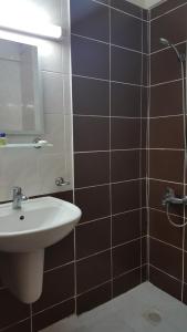 Koupelna v ubytování Hotel Berlin