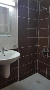 Koupelna v ubytování Hotel Berlin