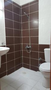 Koupelna v ubytování Hotel Berlin
