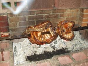 Equipo para parrilladas disponible en el lodge