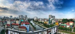 Linna Hanoi üldine vaade või majutusasutusest Nice Hotel pildistatud vaade