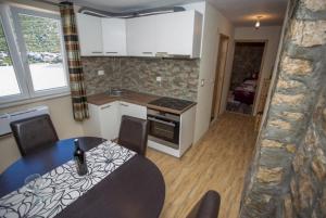 Kuchyň nebo kuchyňský kout v ubytování Apartment Any