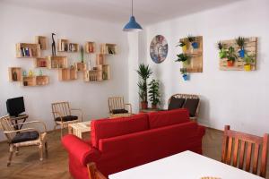Posezení v ubytování 95m²-Apartment Tunnel