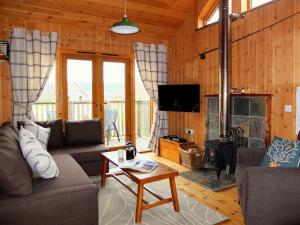 TV a/nebo společenská místnost v ubytování Loch Aweside Forest Cabins