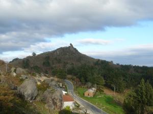 a mountain with a road on top of it at Loft Medieval in Ribadavia