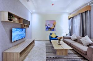 Oleskelutila majoituspaikassa Spectrums Residence Jeddah