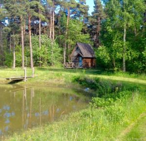 Naturlandskap nära semesterparken