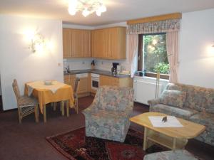 Kuchyň nebo kuchyňský kout v ubytování Pension & Appartement Steinwender