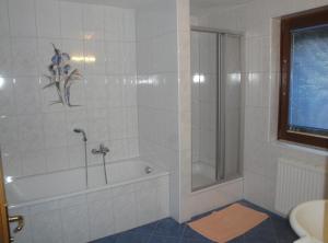 Koupelna v ubytování Pension & Appartement Steinwender