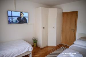 Postel nebo postele na pokoji v ubytování Apartment/Room ''Dalmacija'' SINJ