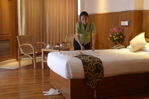 Katil atau katil-katil dalam bilik di Hotel Sidney