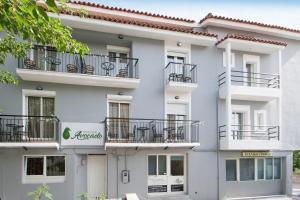 Balkón nebo terasa v ubytování AVOCADO Skiathos