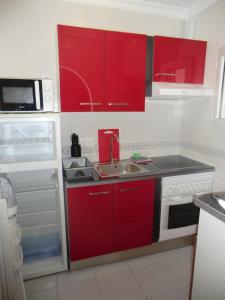 Kuchyň nebo kuchyňský kout v ubytování Casas Holiday - playa Acequion