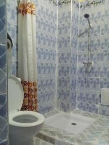 e bagno con servizi igienici e doccia. di Riad Espagne a Marrakech