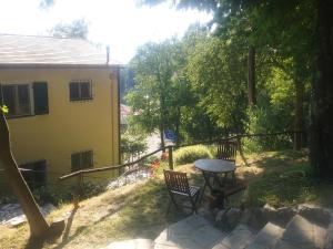 A garden outside Villa Maia