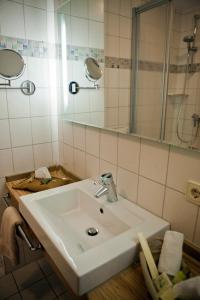 Bathroom sa Kathmeyers Landhaus Godewind