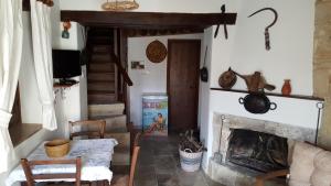 Posezení v ubytování Michalis Anoyia Traditional Stonehouse